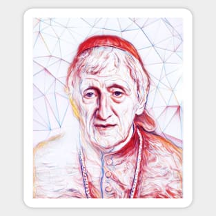 John Henry Newman Portrait | John Henry Newman Artwork | Line Art Sticker